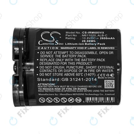 iRobot Braava jet m6 - Baterie ALB-C, M611020 Li-Ion 10.8V 2600mAh HQ