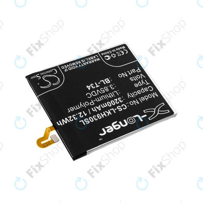 Baterie pro LG H930, V30, V35, 3200mAh, Li-Pol, 3.85V, BL-T34, HQ