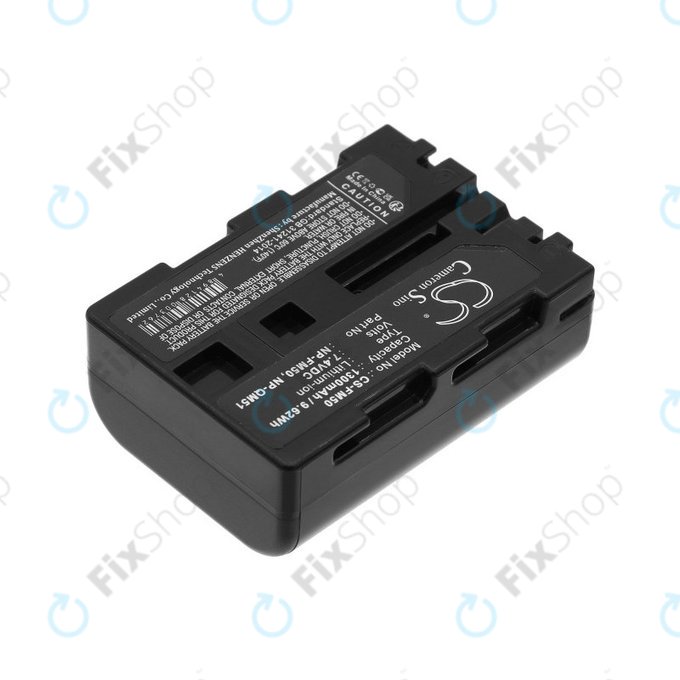 Baterie pro Sony CCD-TR108, Cyber-shot DSC-S50, 1300mAh, Li-Ion, 7.4V, NP-QM51, HQ