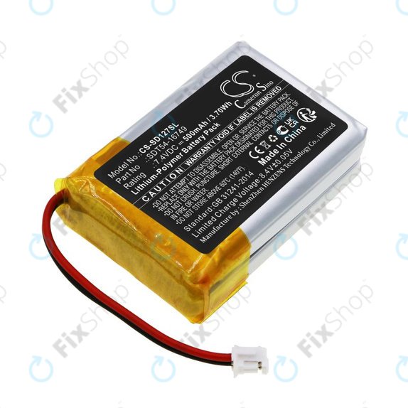 Baterie pro Sportdog Sd-1275/875, 500mAh, Li-Pol, 7.4V, SDT54-16749, HQ