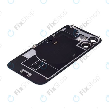 Apple iPhone 16 - Sklo Zadního Housingu + Sklíčko Kamery + Kovová Destička + Magsafe Magnet (Teal)