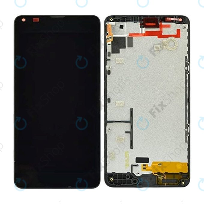 Microsoft Lumia 640 - LCD Displej + Dotykové Sklo + Rám (Black) TFT
