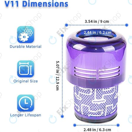 Dyson V11, V15 - Prachový Filtr