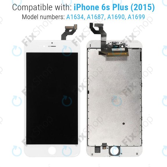 Apple iPhone 6S Plus - LCD Displej + Dotykové Sklo + Rám (White) Refurbished