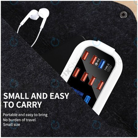 Asometech Model E - USB Servisní Nabíjecí Stanice s USB 3.0 a USB-C