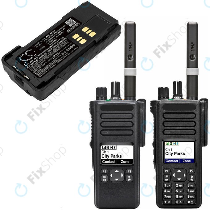 Baterie pro Motorola DP2600, 4000, 4600, 4800, XPR3000, XPR3300, 3350mAh, Li-Ion, 7.4V, PMNN4409, HQ
