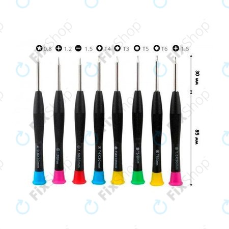 Baku BK-6108 - Sada Šroubováků na Servis Telefonů, Tabletů a Notebooků (8ks)