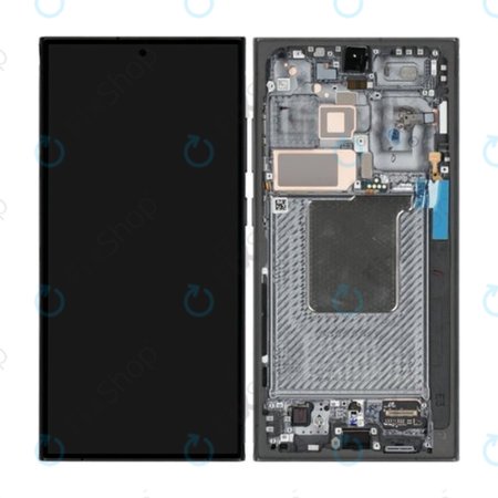 Samsung Galaxy S24 Ultra S928B - LCD Displej + Dotykové Sklo + Rám (Titanium Black) - GH82-33396B Genuine Service Pack