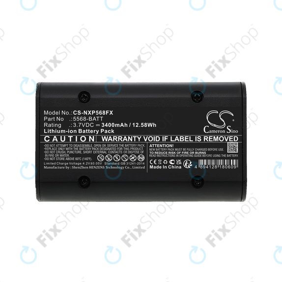 Baterie pro Nightstick 5566, 5568, 3400mAh, Li-Ion, 3.7V, 5568-BATT, HQ