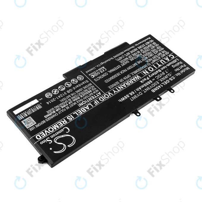 Baterie pro Dell Latitude 14 5490, Latitude 14 5491, 8800mAh, Li-Ion, 7.6V, 00JWGP, HQ