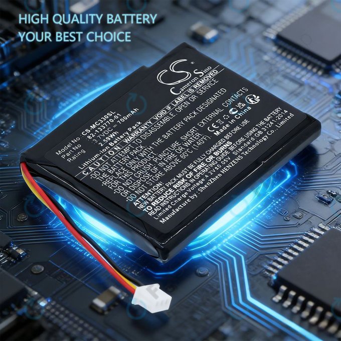 Baterie pro Motorola CS3070, CS3300, Zebra CS3070, 700mAh, Li-Ion, 3.7V, 82-133770-01, HQ