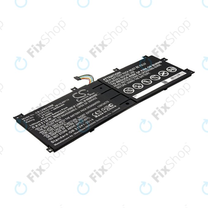Baterie pro Lenovo IdeaPad Miix 510, Miix520, Miix 5 Pro, 4850mAh, Li-Pol, 7.68V, 2ICP5/70/106, HQ
