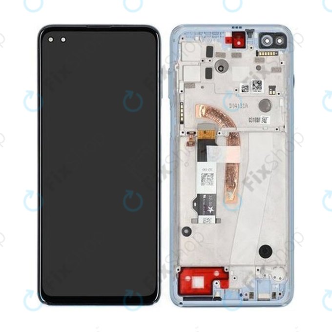 Motorola Moto G100 XT2125 - LCD Displej + Dotykové Sklo + Rám (Iridescent Sky) - 5D68C18073 Genuine Service Pack