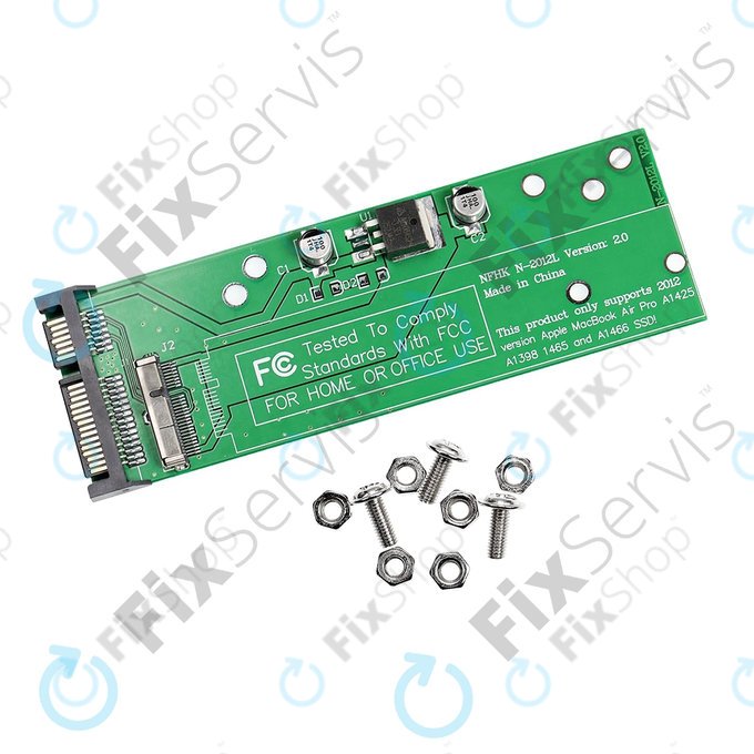 Apple MacBook Air Pro A1398, A1425, A1465, A1466 (Mid 2012, Late 2012) - Adaptér SSD na SATA