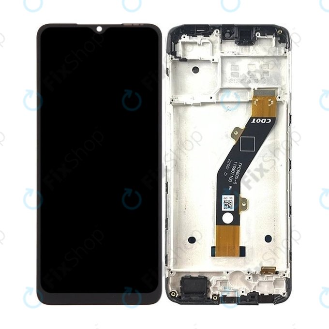 Infinix Smart 7 HD X6516 - LCD Displej + Dotykové Sklo + Rám (Ink Black) TFT