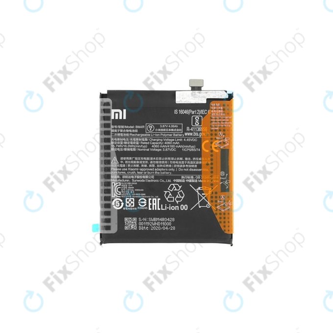 Xiaomi Mi 10 Lite M2002J9G - Baterie BM4R 4160mAh - 460200001C5Z Genuine Service Pack