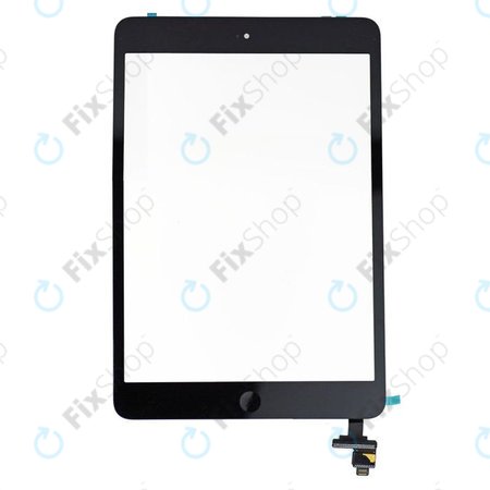 Apple iPad Mini, Mini 2 - Dotykové Sklo + IC Konektor (Black)