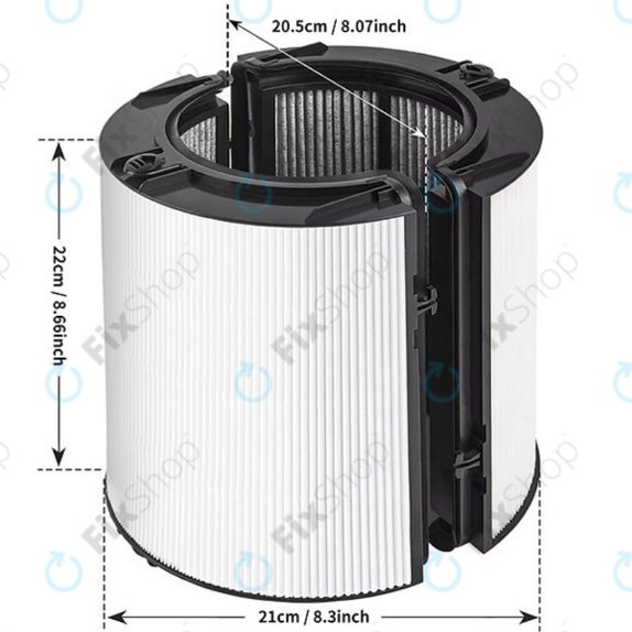 Dyson Purifier-series, Purifier humidifier-series - HEPA filtr (Aktivní uhlí)