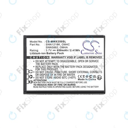 Baterie pro Motorola Gleam +, 650mAh, Li-Ion, 3.7V, OM4A, OM4C, HQ