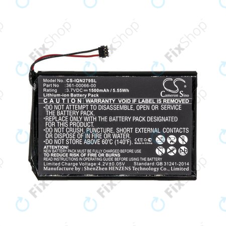 Baterie pro Garmin Nüvi 2757, 1500mAh, Li-Ion, 3.7V, 361-00066-00, HQ
