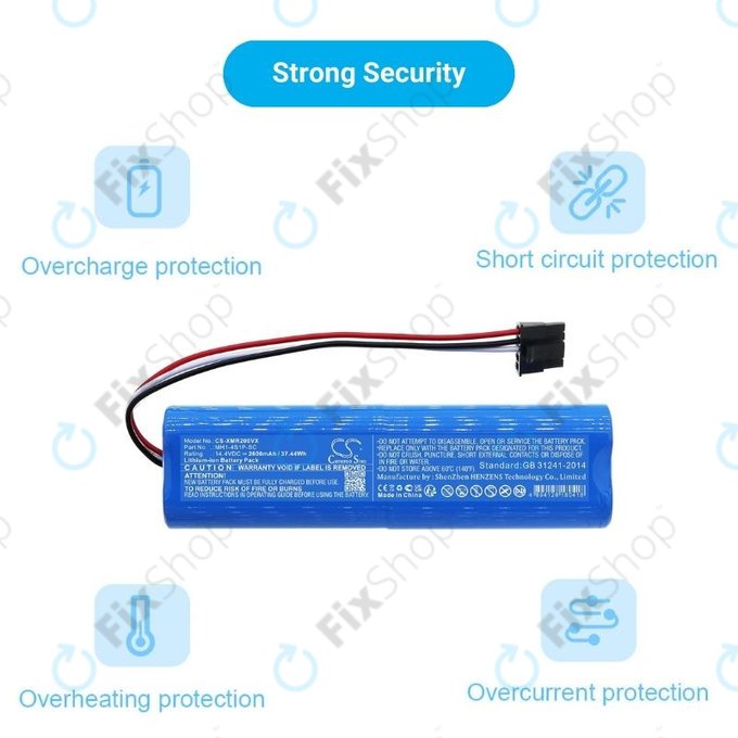 Xiaomi Mi Robot Vacuum Mop Pro (P), 2 (Mijia 2C), Viomi V2 Pro, Proscenic LDS M7 - Baterie STYJ02YM, MH1-4S1P-SC Li-Ion 14.4V 2600mAh HQ