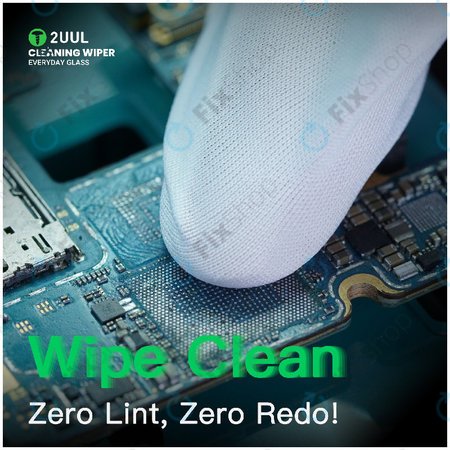 Bezprašné čisticí utěrky na sklo, 2UUL CL05, 4x100ks/box