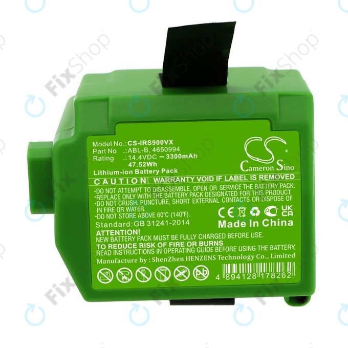 iRobot Roomba S9,S9+ - Baterie ABL-B, 4650994 Li-Ion 14.4V 3300mAh HQ