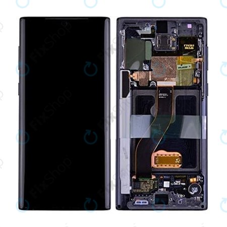 Samsung Galaxy Note 10 - LCD Displej + Dotykové Sklo + Rám (Black) OLED