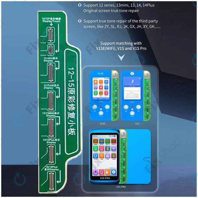 JC V1S, V1SE - LCD Board pro iPhone 12-series, 13, 14, 14 Plus,15-series (Latest Version 2023)