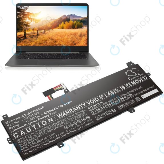 Baterie pro Asus BX430, Expertbook B5440fa, P5240ua-1a, 4200mAh, Li-Pol, 11.55V, C31N1620, HQ