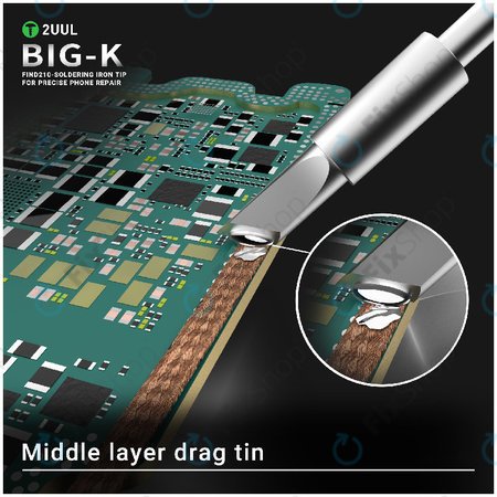 Pájecí hrot, typ nůž (K), 2UUL C210