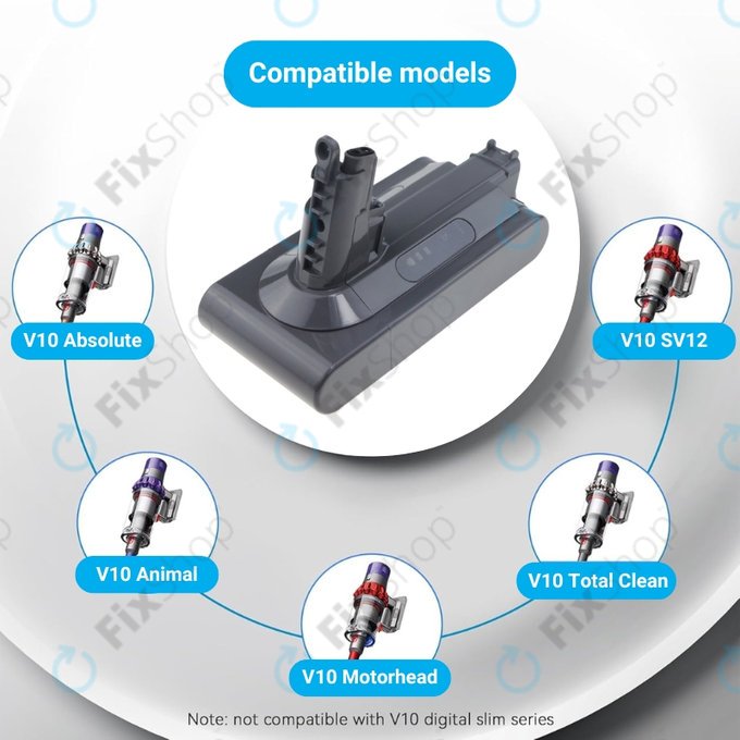 Dyson V10 - Baterie 969352-02, SV12, 206340 Li-Ion 25.2V 3000mAh HQ