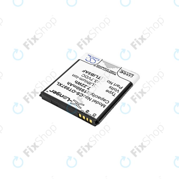 Baterie pro Alcatel One Touch 997, X Pop, TCL S710, S800, 1950mAh, Li-Ion, 3.7V, TLiB5AF, HQ