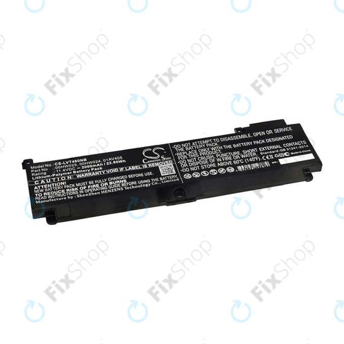 Baterie pro Lenovo ThinkPad T460S, T470S, 2000mAh, Li-Pol, 11.4V, 00HW025, HQ