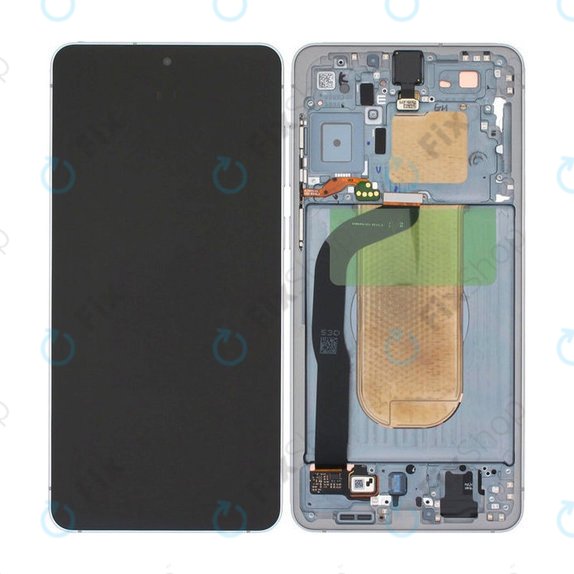 Samsung Galaxy S25 Edge - LCD Displej + Dotykové Sklo + Rám (Titanium Silver) OLED