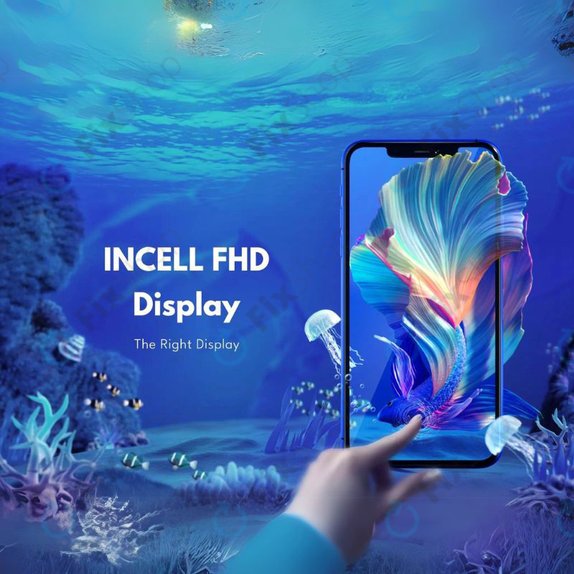 Displej In-Cell pro iPhone 8 Plus, Black, Dotykové sklo s rámem, FixPremium