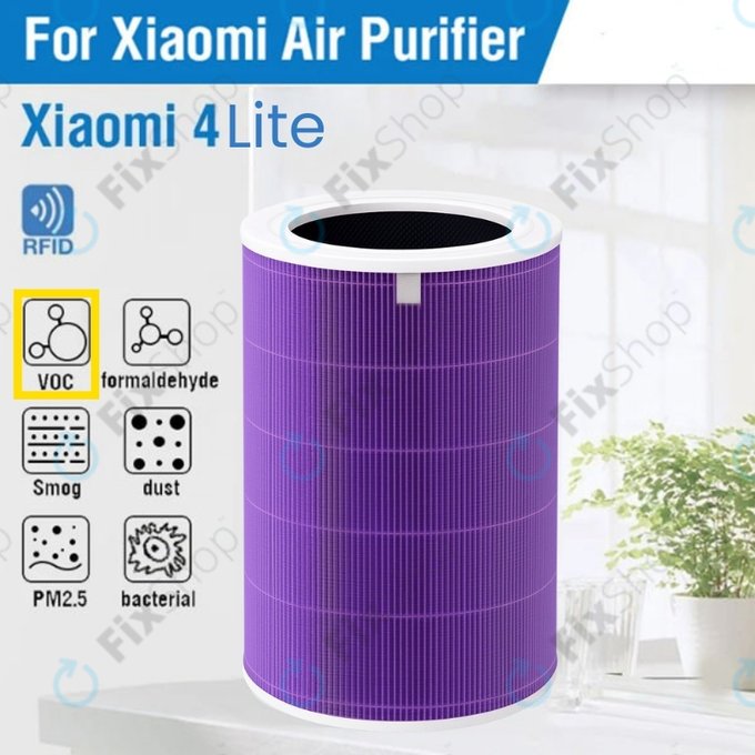 Xiaomi Mi Air Purifier 4 Lite - HEPA filtr (Protizápachový) (Fialová)