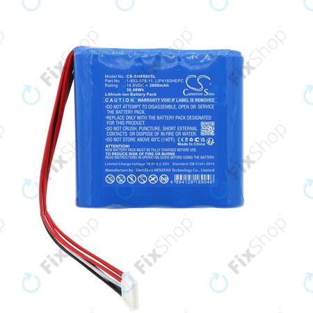 Baterie pro Sony GTK-XB60, 2600mAh, Li-Ion, 14.8V, 1-853-678-11, HQ
