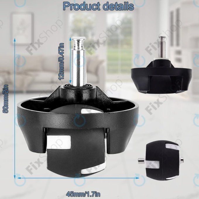 Eufy Robovac-series - Přední Kolečko (Černý)