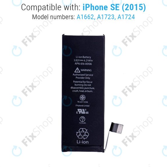 Baterie pro iPhone SE, 1624mAh