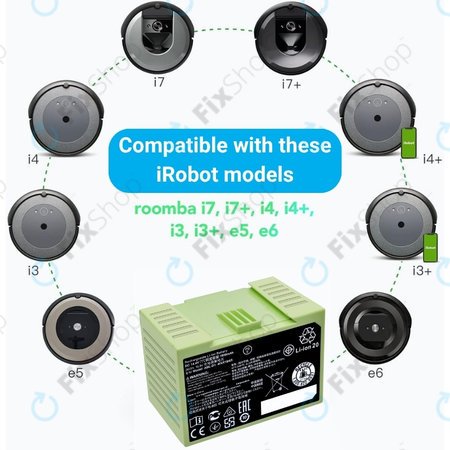 iRobot Roomba e-series, i-series - Baterie ABL-D1, 4624864, ABL-D2 Li-Ion 14.4V 3000mAh