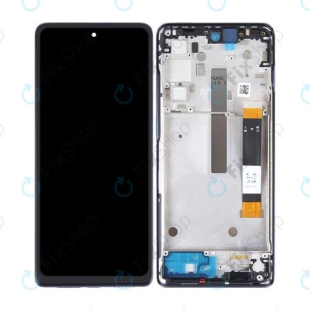 Motorola Moto G200 XT2175 - LCD Displej + Dotykové Sklo + Rám (Black) TFT