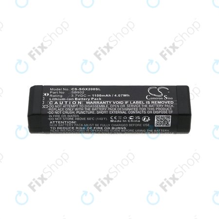 Baterie pro Shure GLXD1, 2, MXW2, 1100mAh, Li-Ion, 3.7V, SB902, HQ
