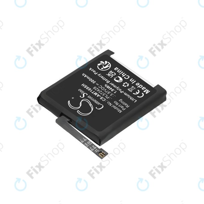 Baterie pro Amazfit T-Rex 2, A2169, A2170, 500mAh, Li-Pol, 3.87V, PL572428, HQ