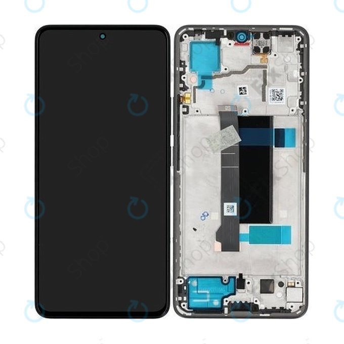 Xiaomi Redmi Note 13 Pro 5G - LCD Displej + Dotykové Sklo + Rám (Midnight Black) - 5600020N1600 Genuine Service Pack