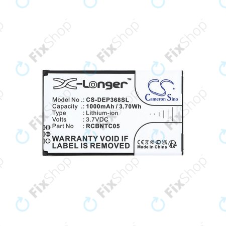 Baterie pro Doro Primo 368, 1000mAh, Li-Ion, 3.7V, RCBNTC05, HQ