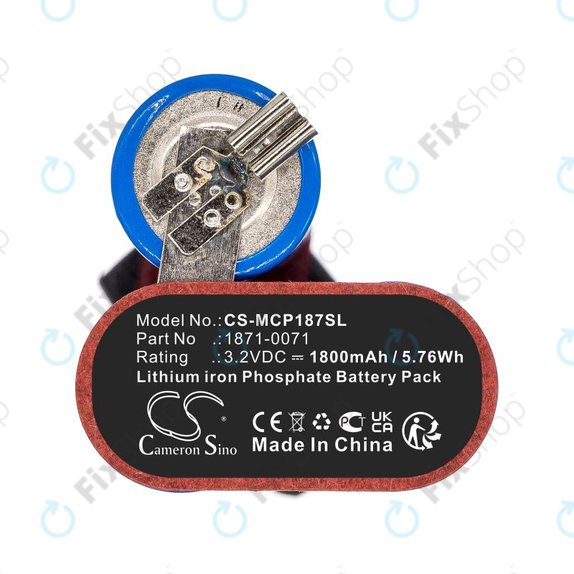 Baterie pro Ermila Bellina, Moser Chrom Style Pro 1871, 1800mAh, LiFePO4, 3.2V, 1871-0071, HQ