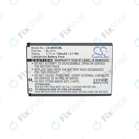 Nokia 3110 Classic - Baterie BL-5C 750mAh HQ