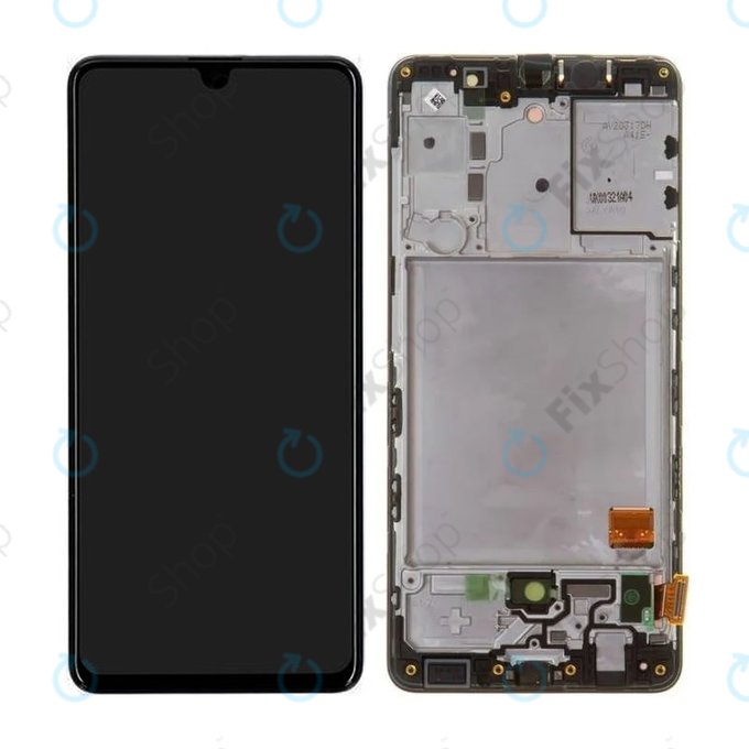 Samsung Galaxy A41 A415F - LCD Displej + Dotykové Sklo + Rám (Prism Crush Black) - GH82-22860A, GH82-23019A Genuine Service Pack