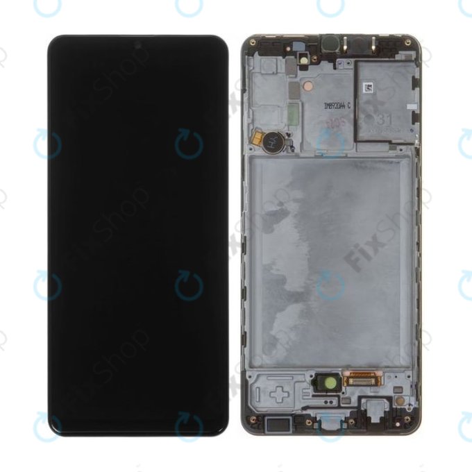 Samsung Galaxy A31 A315F - LCD Displej + Dotykové Sklo + Rám (Prism Crush Black) - GH82-22905A, GH82-22761A, GH82-24406A, GH82-24455A Genuine Service Pack